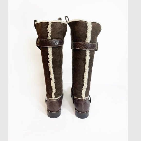 DOLCE & CABBANA belted high winter boots - Picture 4 of 11